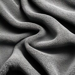 Poster - Soft Textured Gray Fabric Close-Up Showing Smoothness and Elegance for Fashion and Design Projects