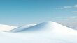 © tugkiara - Snowy hills under a clear sky; winter landscape