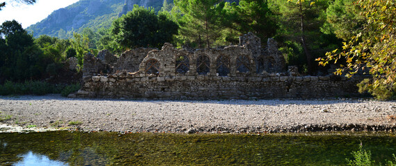 Sticker - Olympos Ancient City and Beach in Antalya, Turkey