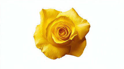 Sticker - Yellow rose, close-up, studio, white background, floral design