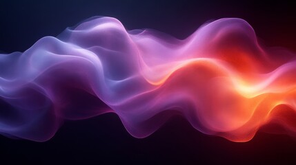 Poster - Abstract colorful wave pattern in gradient neon lights, digital art and futuristic design concept