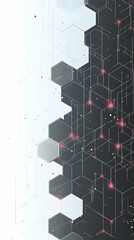 Wall Mural - abstract hexagon network illustration