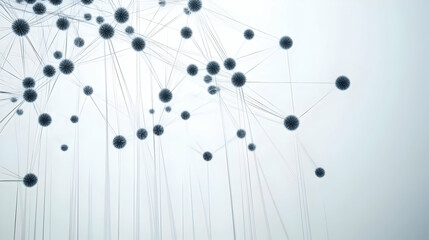 Wall Mural - abstract 3d network illustration