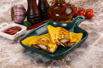 Sticker - Spicy quesadillas with chicken fillet