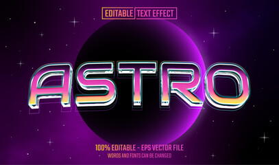 Wall Mural - astro editable text effect