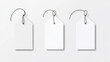 © Sahraya - Blank dangling paper label set or cloth tag set. Blank labels template price tags set realistic vector