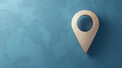 Poster - Icon Pin Location Industry Bold and sturdy pin icon with metallic textures, symbolizing industrial strength and precise location tracking.