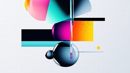 Wall Mural - a modern abstract fluid gradient background with smooth pastel color transitions for a stylish conte