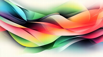Wall Mural - a modern abstract fluid gradient background with smooth pastel color transitions for a stylish conte