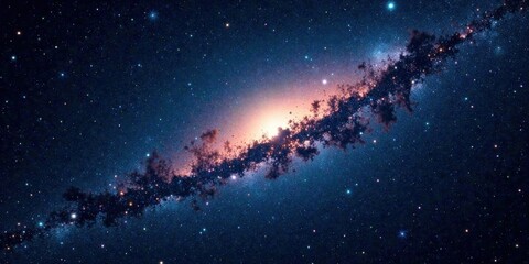 Poster - Cosmic Dust and Stellar Nebulae Across a Dark Expanse of Infinite Space