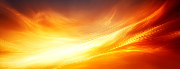 Sticker - Fiery sunset sky, abstract background