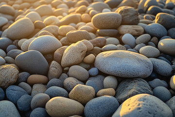 rocky beach landscape with no one