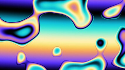 Fototapete - Liquid psychedelic pattern of curved lines. Looping Motion. Moving liquid pattern with curved lines. Spots and curved lines move in