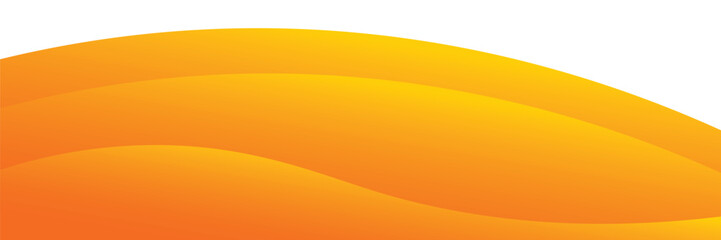 Wall Mural - orange creative wave business banner background