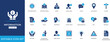 © Sujoy - Information icon set featuring help, support, guide, help, info, information, instruction, news, notice, inform, confidential, instruction symbols for apps, websites, dashboards, ux and communication.
