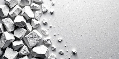Leinwandbilder - Abstract White Rock Fragmentation Design with Textured Background