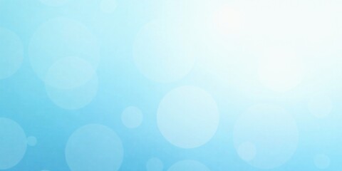 Poster - Abstract Light Blue Background with Soft Bokeh Circles, Ideal for Presentations, Websites, and Designs