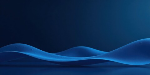 Poster - Abstract Blue Undulating Surface Texture A Smooth, Textured Background Ideal for Design Projects and Presentations