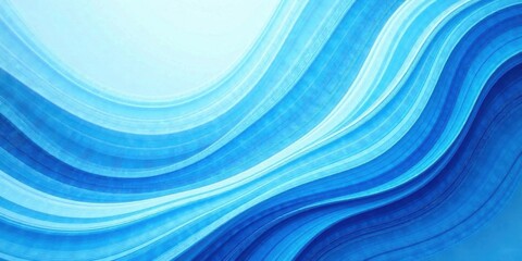 Poster - Abstract Blue Wave Pattern Design Serene Swirls of Color and Texture for Artistic Backgrounds