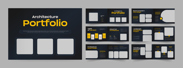 Wall Mural - modern architecture portfolio interior portfolio architectural portfolio album