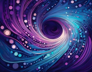Wall Mural - a purple and blue swirl of dots