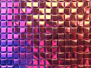 seamless pattern of holographic texture with grid of reflective squares in vibrant colors, creating futuristic and dynamic visual effect