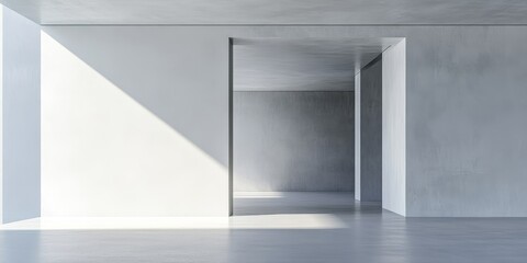 Leinwandbilder - abstract artwork showcasing the effective use of white space in minimalist design, allowing empty areas to complement and enhance the essential elements for a clean and s