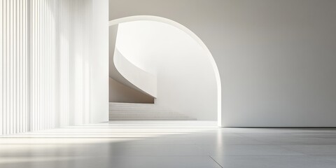Leinwandbilder - abstract visual with a focus on white space, using it to create a sense of openness and clarity within a minimalist framework, emphasizing the elegance of simplicity