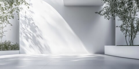 Leinwandbilder - abstract design that leverages white space to highlight minimalist aesthetics, creating a visually striking composition where empty areas play a crucial role in the overa