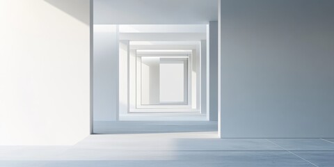 Leinwandbilder - abstract scene where negative space plays a crucial role in minimalist design, emphasizing the contrast between filled and empty areas to create a refined and sophisticat