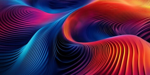 Leinwandbilder - visually striking abstract design using linear gradients, emphasizing the clean and dynamic blending of hues to produce a captivating and contemporary artistic effect
