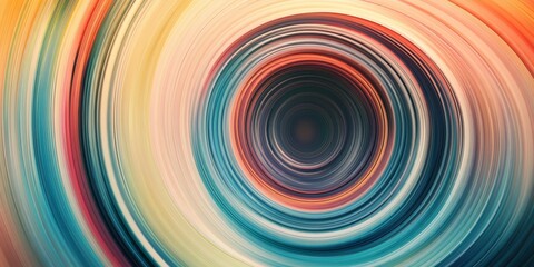 Leinwandbilder - abstract artwork showcasing radial gradients with a focus on the elegant and smooth blending of colors in a circular pattern, creating a visually engaging composition wit
