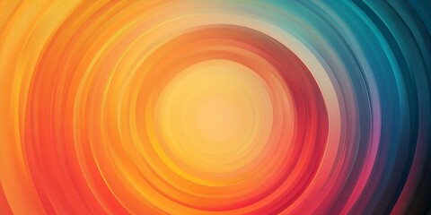 Leinwandbilder - abstract artwork showcasing radial gradients with a focus on the elegant and smooth blending of colors in a circular pattern, creating a visually engaging composition wit