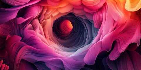 Wall Mural - visually striking abstract design using radial gradients, emphasizing the captivating and immersive 