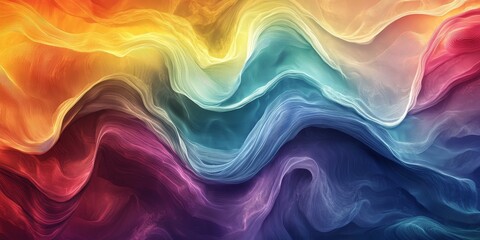 Wall Mural - visually striking abstract design using gradient textures, emphasizing the captivating blending of c