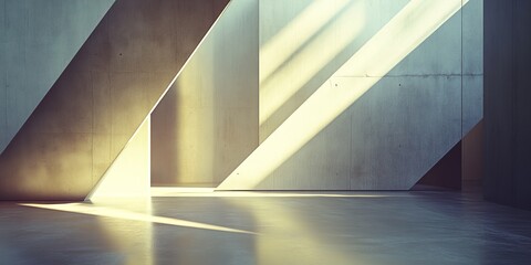Leinwandbilder - abstract scene where minimalism is emphasized through the use of fundamental geometric shapes, blending them in a way that highlights their purity and clarity while maint