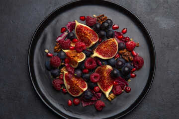 Sticker - Raw vegan fruits and berries salad