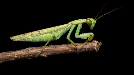 Praying Mantis on a Branch 