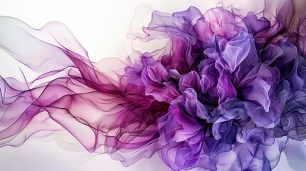 Aufkleber - Watercolor-like purple hues blending and spreading artistic abstract creative studio ethereal mood close-up