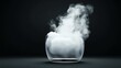 © jitthanant - Liquid nitrogen experiment, foggy cold reaction, 3D illustration