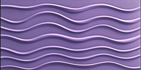 Wall Mural - Seamless Pastel Periwinkle 3D Low Profile Delicate Gentle Light Wave Texture Pattern Background