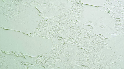 Aufkleber - Soft mint green textured wall with smooth and rough finish, creating calming and natural aesthetic