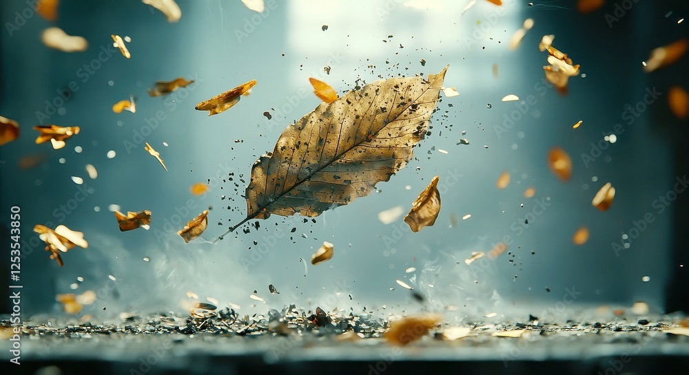 Soundlessly Phantom Ash, delicate gray flakes drift soundlessly through the air ...