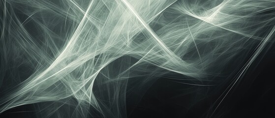 Wall Mural - ethereal digital artwork with deep gray background and abstract light patterns for creative inspirat