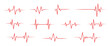 © Zestie - Heart beat line. Simple collection of cardiogram related line icons. Thin line vector set of signs for infographic, logo, app development and website design. Vector illustration.