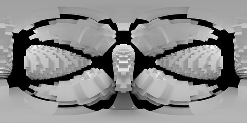 Wall Mural - geometric world for hdri environment map, 360 degrees