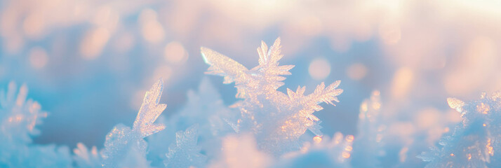 Fototapete - Frozen fog creates abstract shapes with ethereal light in a bright winter background