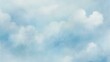 © ArtisticBackdropHub - Beautiful Watercolor Texture of Blue Sky with Bright Sunshine and Soft White Clouds on Wet Paper Background
