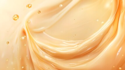 Fototapete - Mesmerizing abstract background featuring a flowing swirling and shimmering golden liquid texture  The luxurious silky