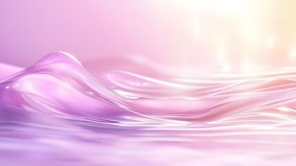 Leinwandbilder - Mesmerizing Fluid Abstract Waves in Vibrant Pink and Purple Gradient  Graceful undulating lines and curves create a captivating dreamlike visual composition